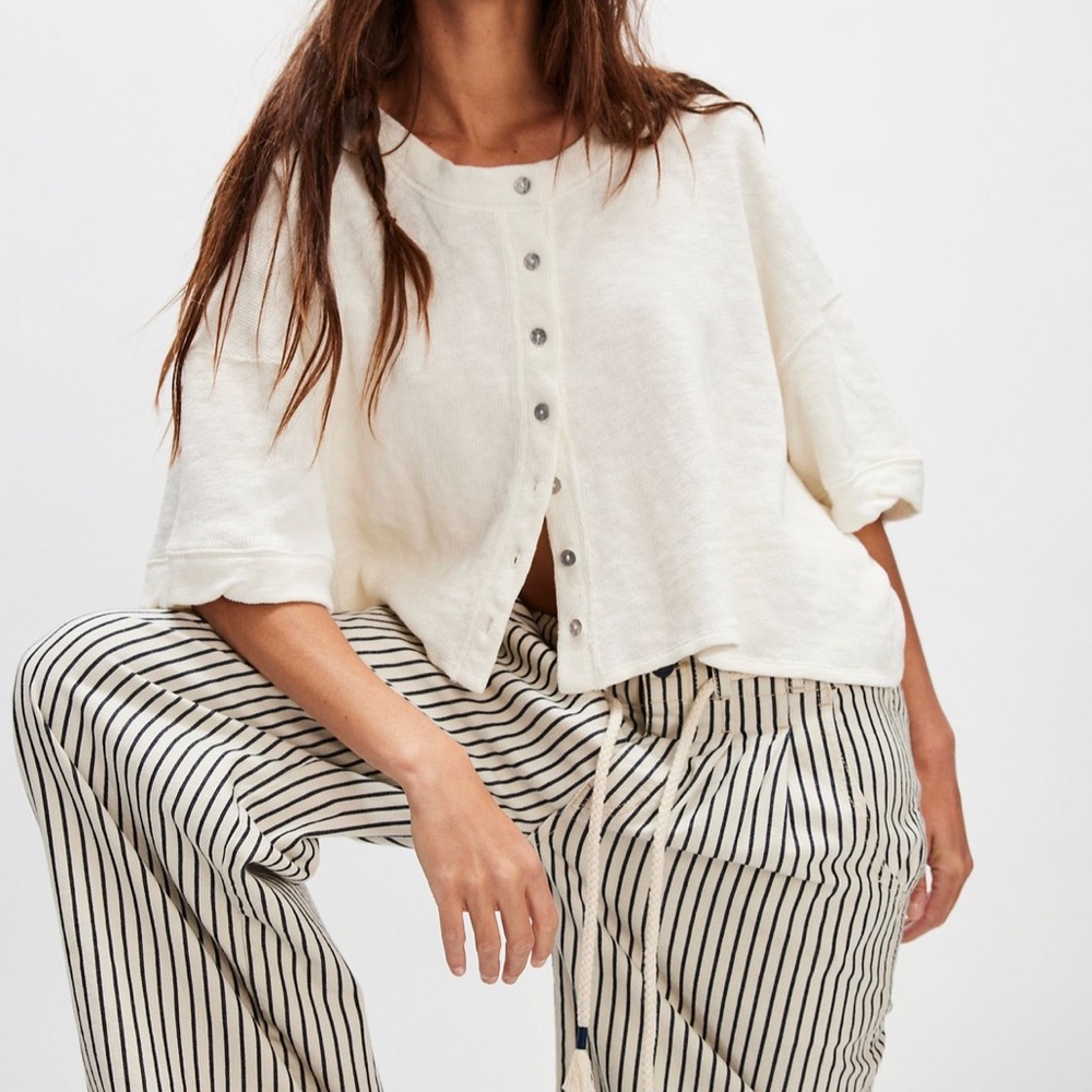 Free People Flashback Cardi Tee - Picture 4 of 6
